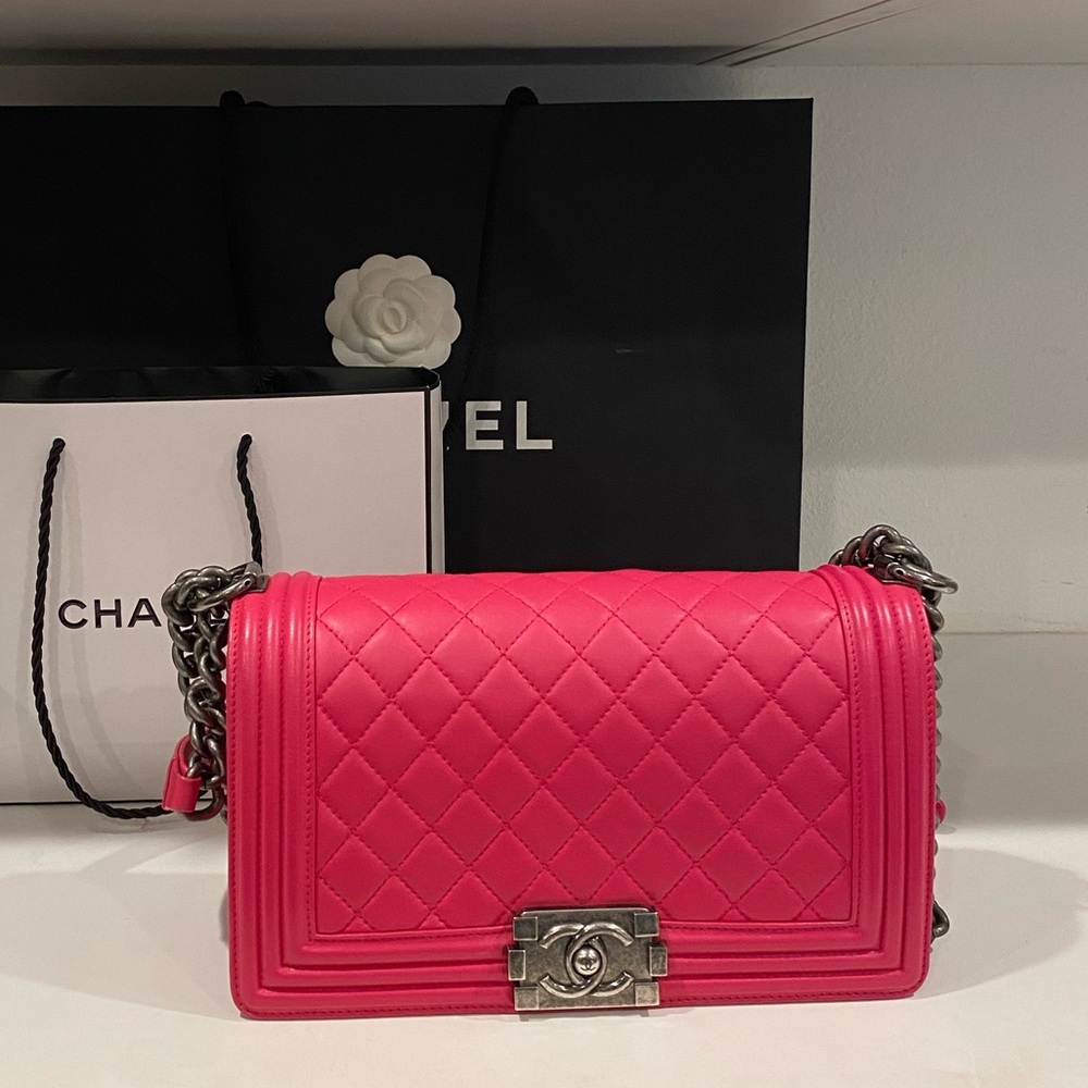 Chanel Boy Bag Hot Pink